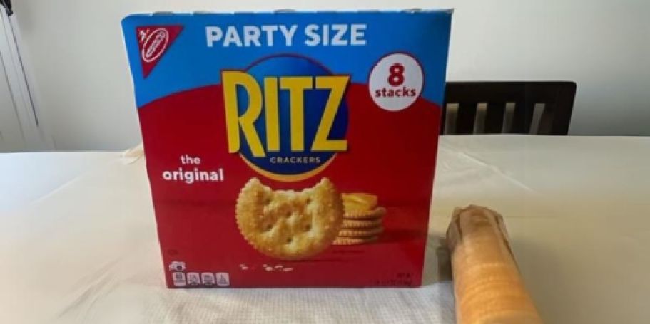 RITZ Crackers Party Size Box w/ 8 Sleeves Just $3 Shipped on Amazon