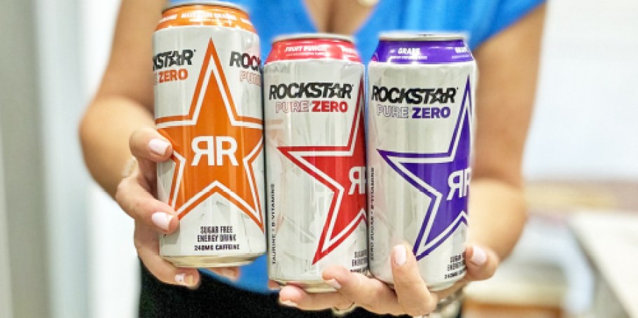 Rockstar Pure Zero Energy Drink Variety 12-Pack Just $16.95 Shipped for Amazon Prime Members