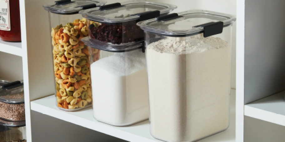 Rubbermaid Brilliance Pantry Food Storage Containers From $7.50 Each on Amazon