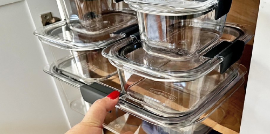 Rubbermaid Brilliance Food Storage 10-Piece Set Only $16.79 on Amazon (Over 60K 5-Star Reviews!)