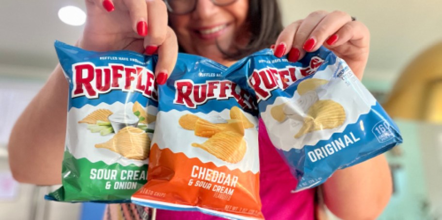 Ruffles Chips 40-Count Variety Pack Just $14 Shipped for Amazon Prime Members (Only 35¢ Per Bag)