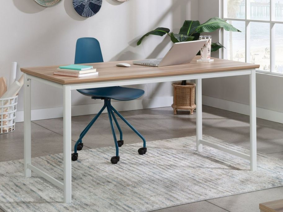 Sauder Bergen Circle Engineered Wood Table Desk