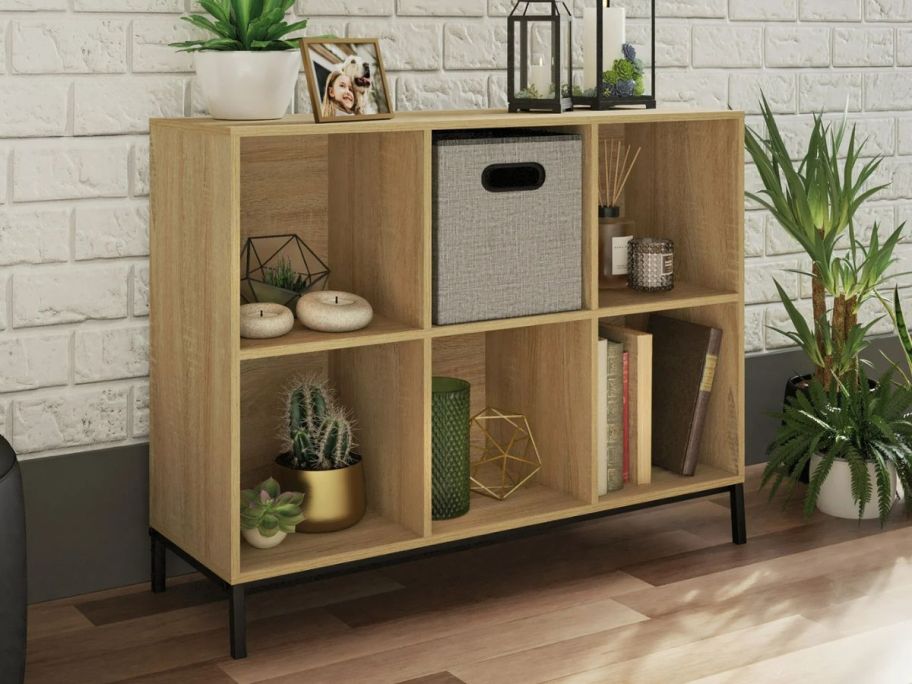 Sauder North Avenue 6 Cube Cubby Bookcase 