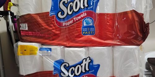 WOW! Scott Paper Towels 30-Pack Double Rolls Just $20 Shipped on Amazon | 67¢ Each!