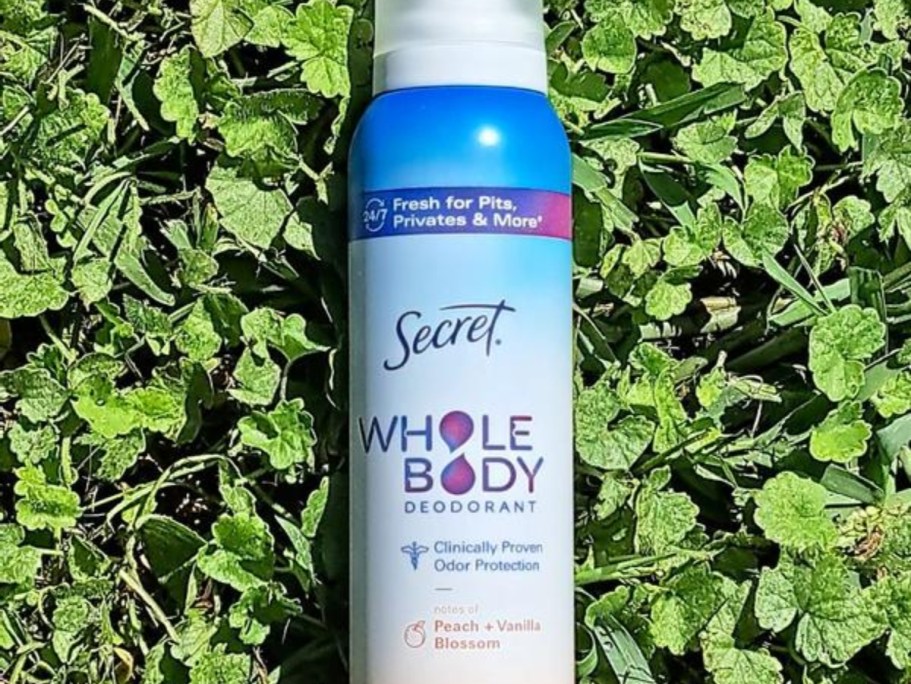 FOUR 1oz Secret Whole Body Deodorant Sprays FREE After Walgreens Rewards