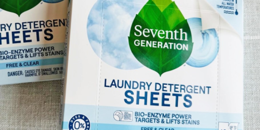 Seventh Generation Laundry Detergent Sheets Only $6.74 Shipped on Amazon (Reg. $15)