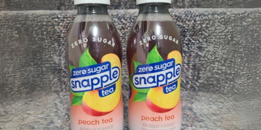 Snapple Zero Sugar Peach Tea 12-Pack Just $9.49 Shipped on Amazon