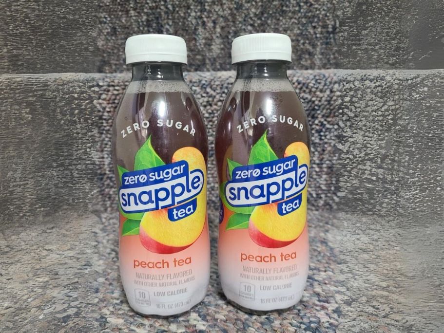 Snapple Zero Sugar Peach Tea 12-Pack Just $9.49 Shipped on Amazon