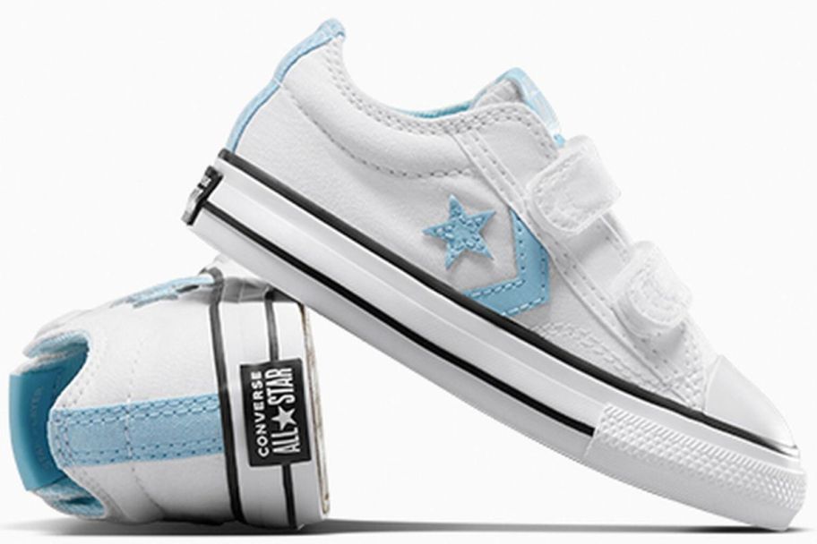 A pair of blue and white Star Player 76 Easy On Shoes