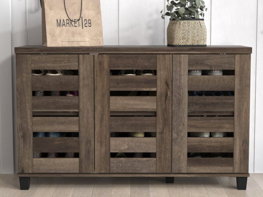 Steelside Lismore 16 Pair Shoe Storage Cabinet