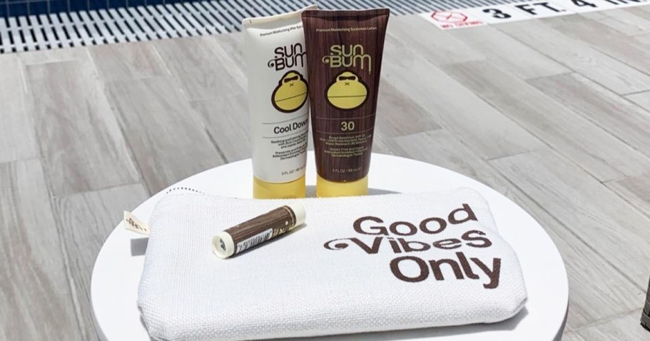 Sun Bum Sunscreen Travel Set Only $13 Shipped on Amazon | Includes Lotion, Lip Balm, Bag & More