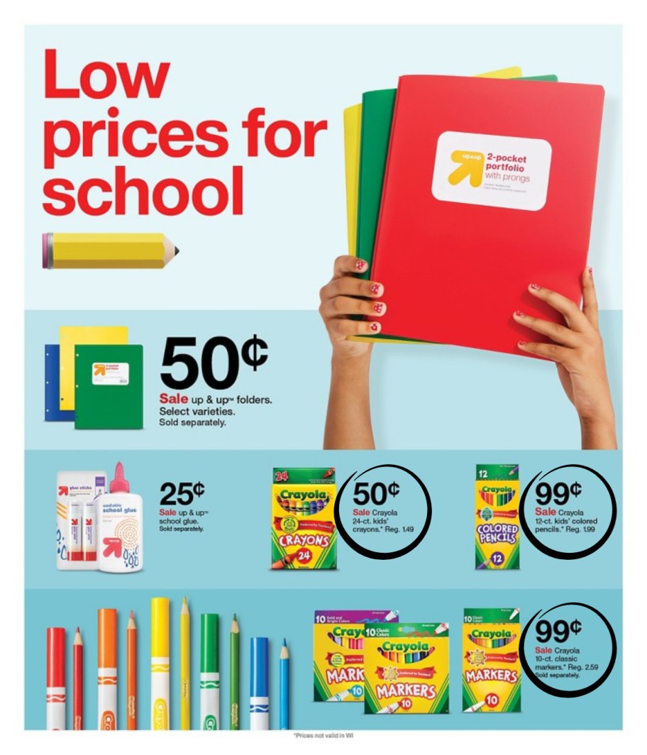 page from Target ad