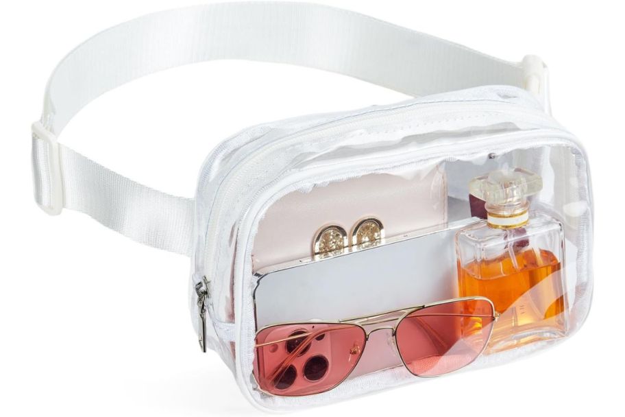 Telena Clear Belt Bag White