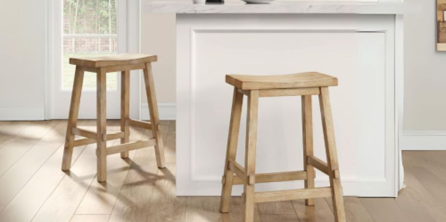 30% Off Target Furniture | Farmhouse Counter Height Barstool Only $45.50 Shipped