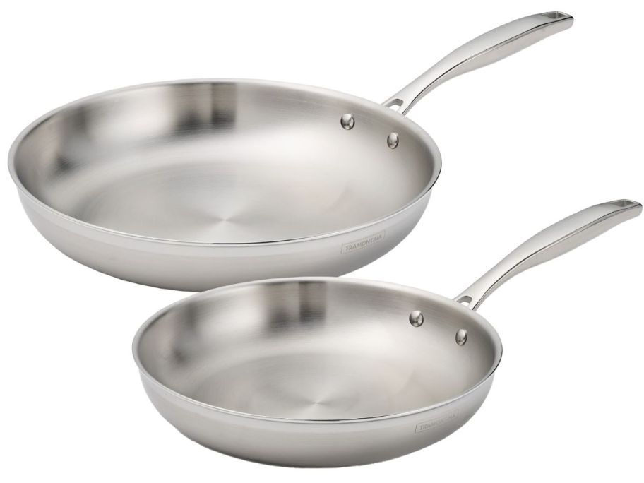 Tramontina Tri-Ply Clad Stainless Steel Fry Pans