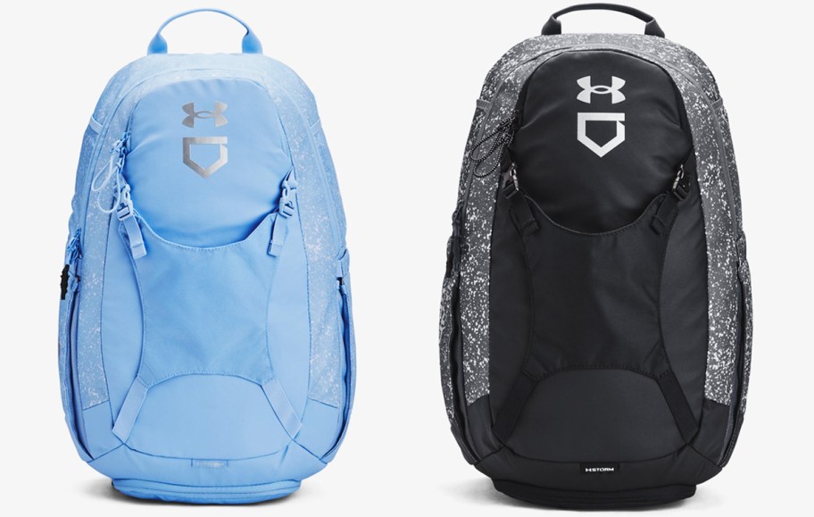 blue and black under armour backpacks