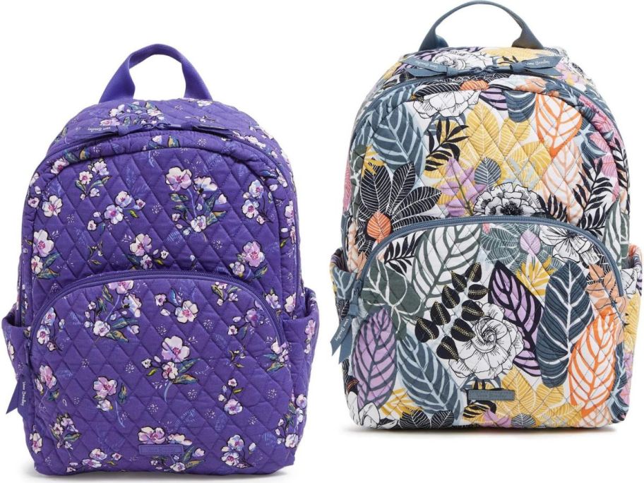 Stock images of two Vera Bradley Outlet Essential Backpacks