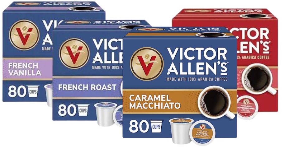 Victor Allen's Coffee K-Cup 80-Count Box stock images