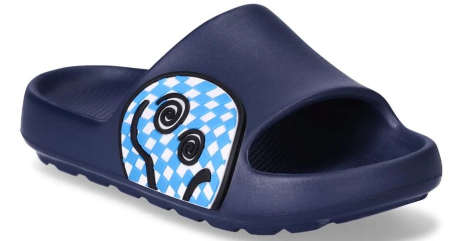 A blue Wonder Nation Boys Pillow Slide Sandals 