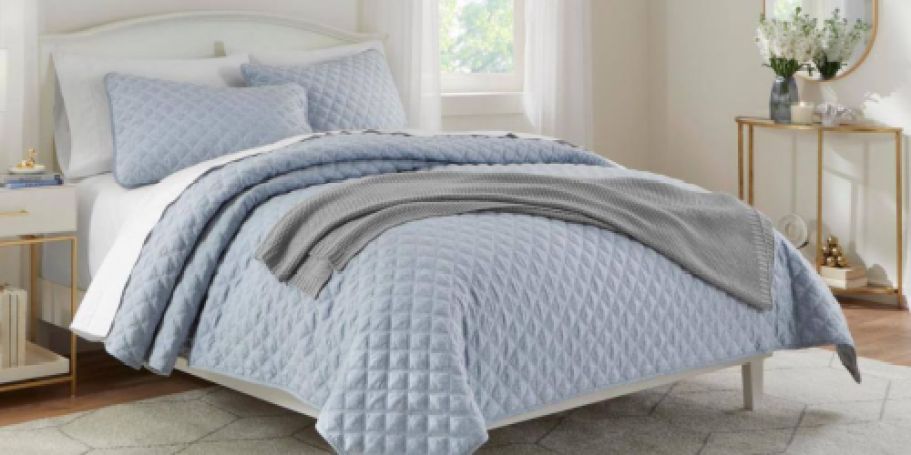 Up to 75% Off Home Depot Bedding + Free Shipping | Quilt 3-Piece Set Only $23 Shipped!