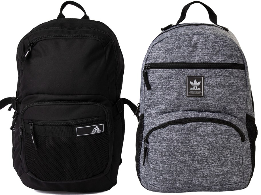 black and grey adidas backpacks