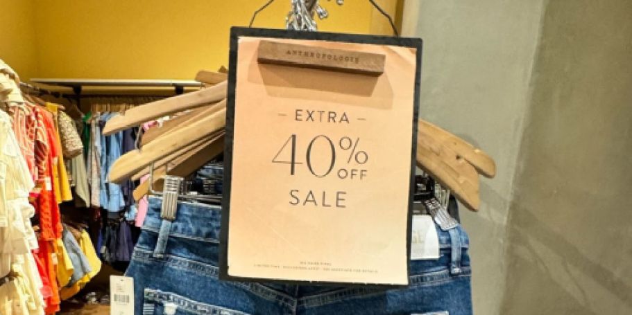 EXTRA 40% Off Anthropologie Sale Items (+ 20% Off Teacher Wardrobe Discount)