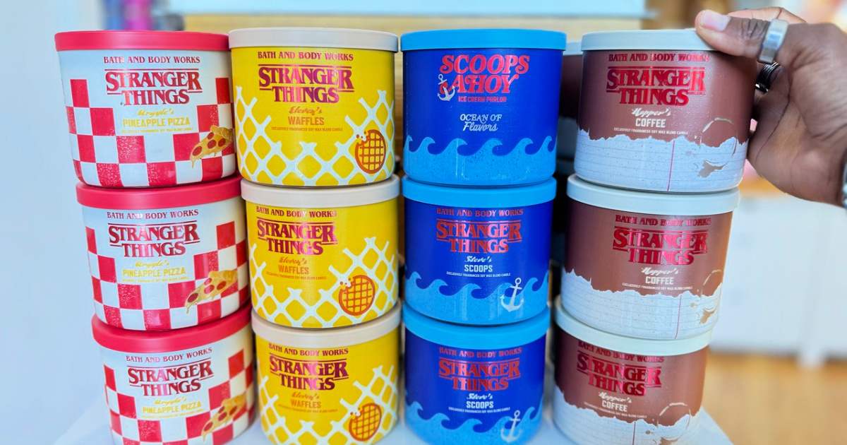 NEW Bath & Body Works Stranger Things 3-Wick Candles Just $19.95 (Reg. $30)