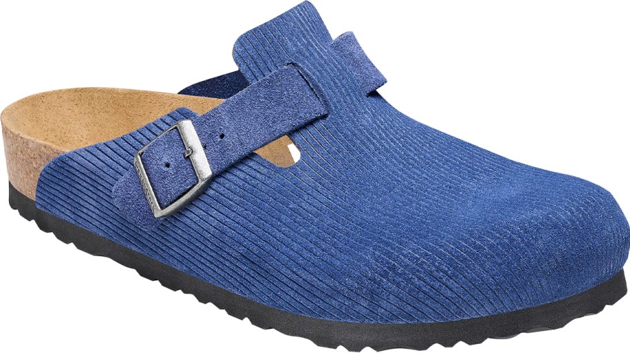 blue birkenstock clog