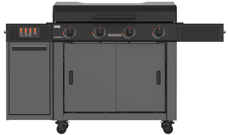 gray and black blackstone griddle 