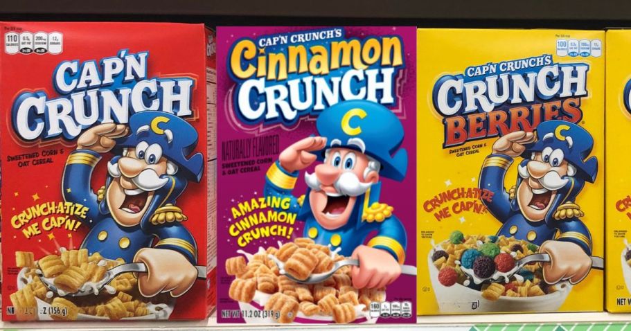 Cap’n Crunch Cereal 4-Pack Only $8.92 Shipped on Amazon