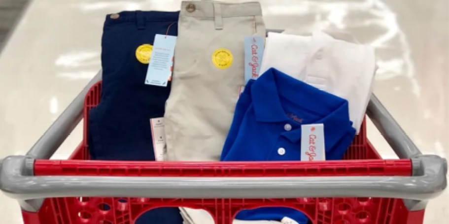 Target Cat & Jack Uniforms from $4 | Polos, Skorts, & More!