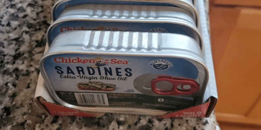 Chicken of the Sea Sardines In Oil 18-Pack Just $17 Shipped on Amazon (Regularly $30)