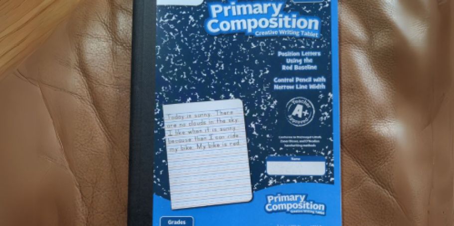 Mead Primary Composition Notebook Just $1 Shipped on Amazon