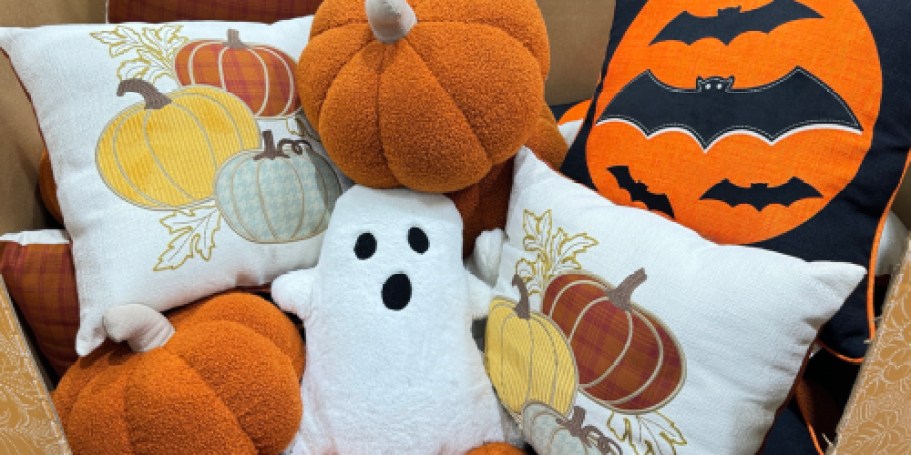 Costco Fall & Halloween Throw Pillows ONLY $9.99 – Ghost, Bat, and Pumpkin… Oh My!