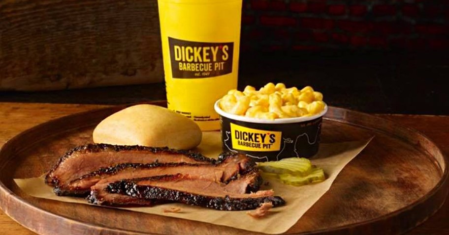 dickeys bbq kids meal on table