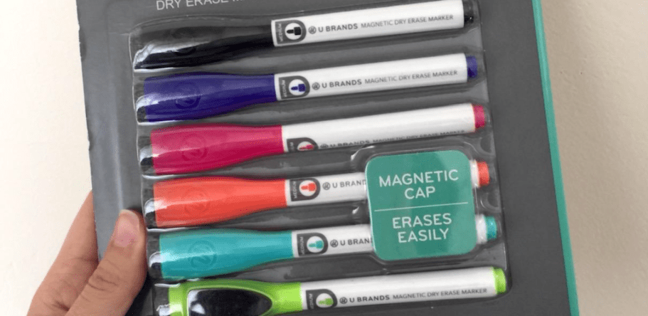 Magnetic Dry Erase Markers w/ Erasers 6-Pack Just $3 on Amazon (Reg. $9)