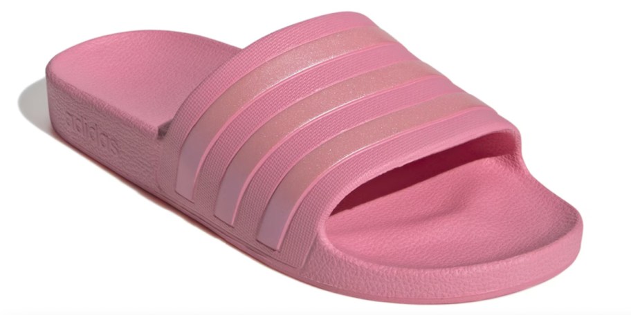 pink adidas slide sandals