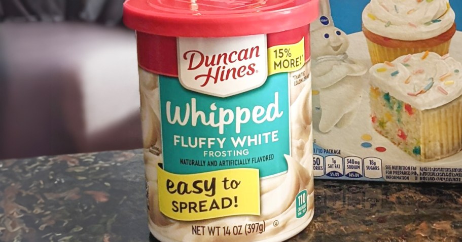 Duncan Hines Whipped Fluffy White Frosting 8-Pack Only $6.67 Shipped on Amazon (Just 74¢ Each!)