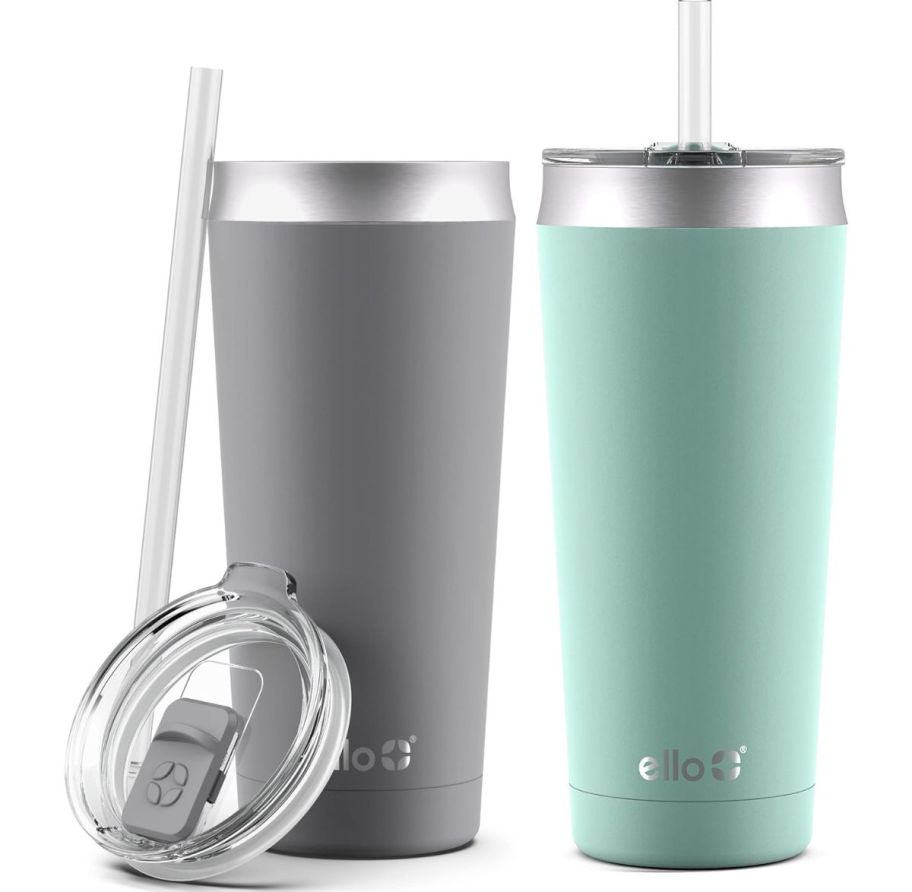 2 ello 24oz stainless steel tumblers in various colors