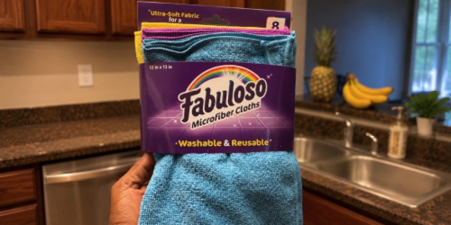 Fabuloso Microfiber Cloths 8-Pack Only $3.78 Shipped on Amazon (Just 47¢ Per Cloth)