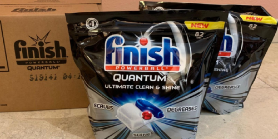 Finish Powerball Quantum Dishwasher Tablets 82-Count Only $13.93 Shipped on Amazon