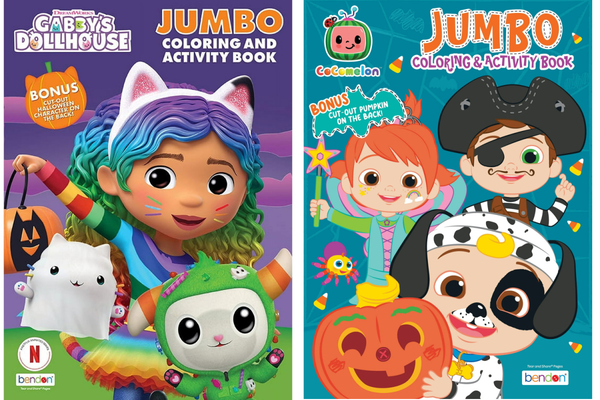 Kids Jumbo Coloring Books from 98?? on Includes Halloween