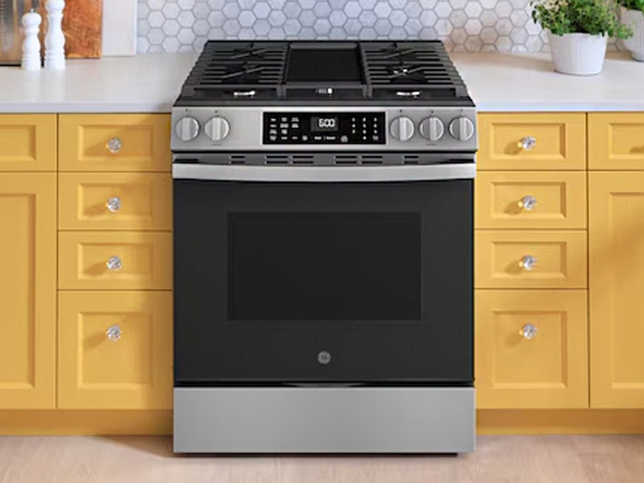 black and stainless steel oven in kitchen