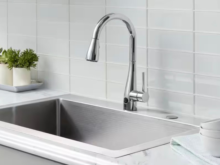 stainless steel kitchen faucet