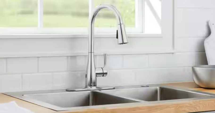 Up to 50% Off Home Depot Kitchen Faucets + Free Shipping | Pull-Down Sprayer Just $54 Shipped