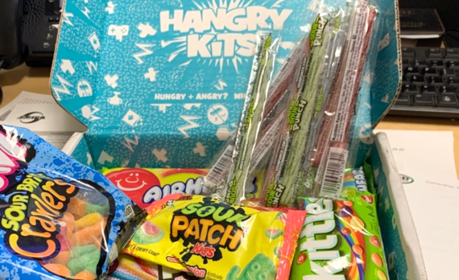 Hangry Kits filled with candy 