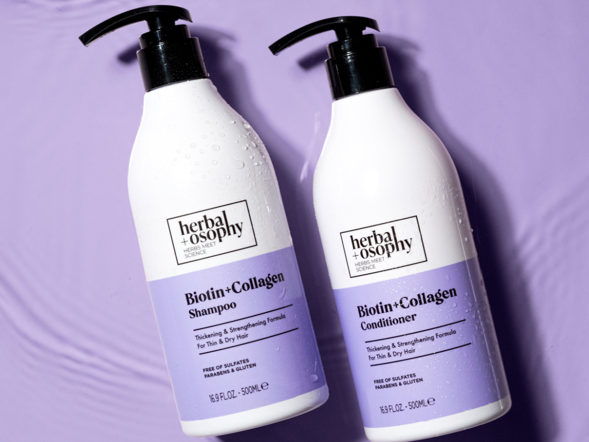 Herbalosophy Biotin + Collagen Shampoo & Conditioner Set Only $12 Shipped on Amazon