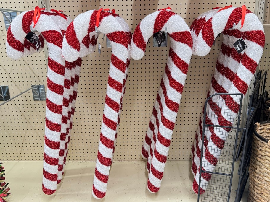4 candy cane ornaments