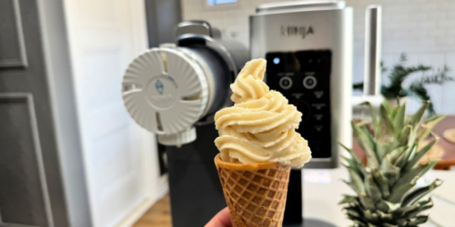 Ninja Swirl Soft-Serve Ice Cream Maker from $250 Shipped Today ONLY (Includes 4 Pints w/ Lids!)