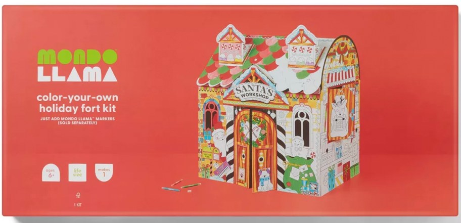 mondo llama santa house kit box